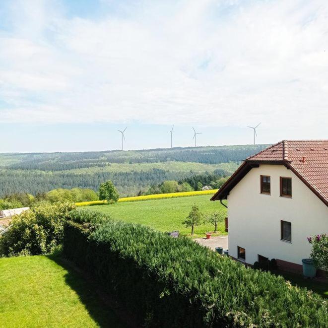 Ferienwohnung Zur Schoenen Aussicht ブーヒェン エクステリア 写真
